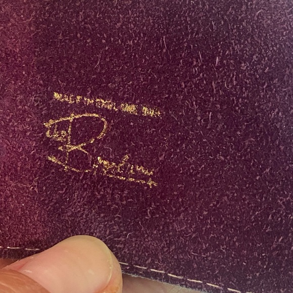 Vintage Leather Belt with Gold Buckle Nautical theme with pirate ship and waves - Picture 7 of 7